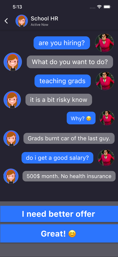 Scary Teacher Chat Fun- Master